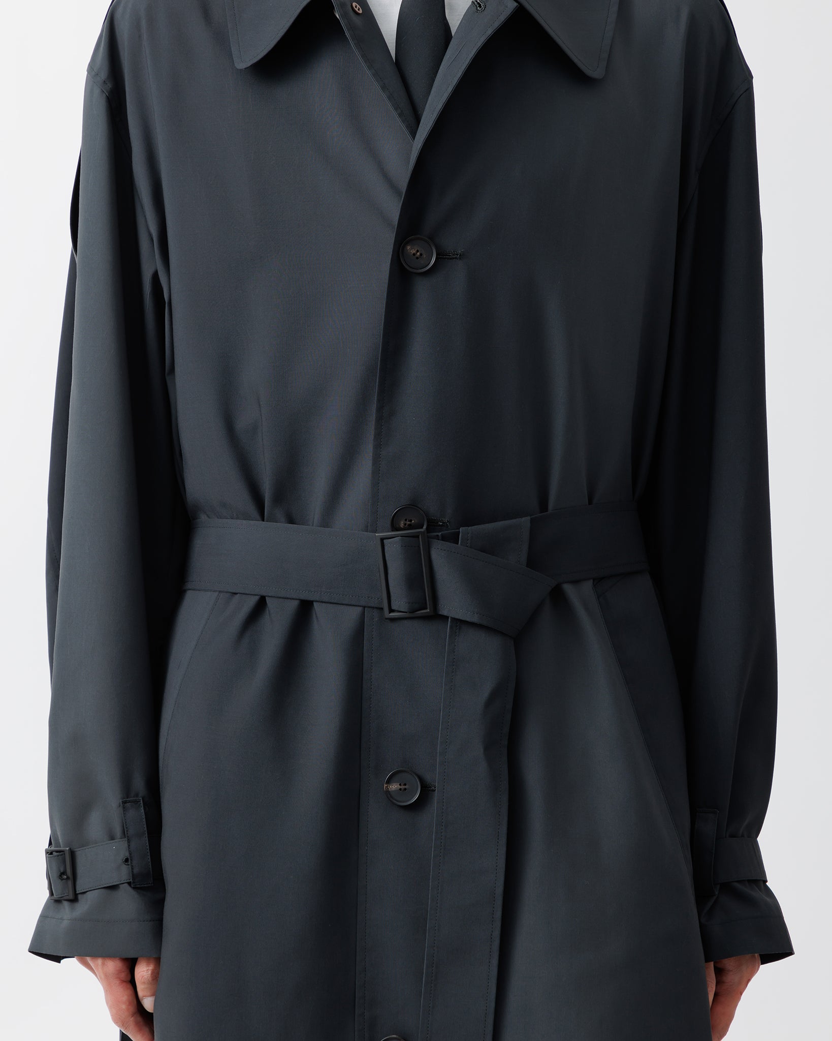 KIVULI PRINT LIGHT WEIGHT COAT .15【DARK KHAKI】