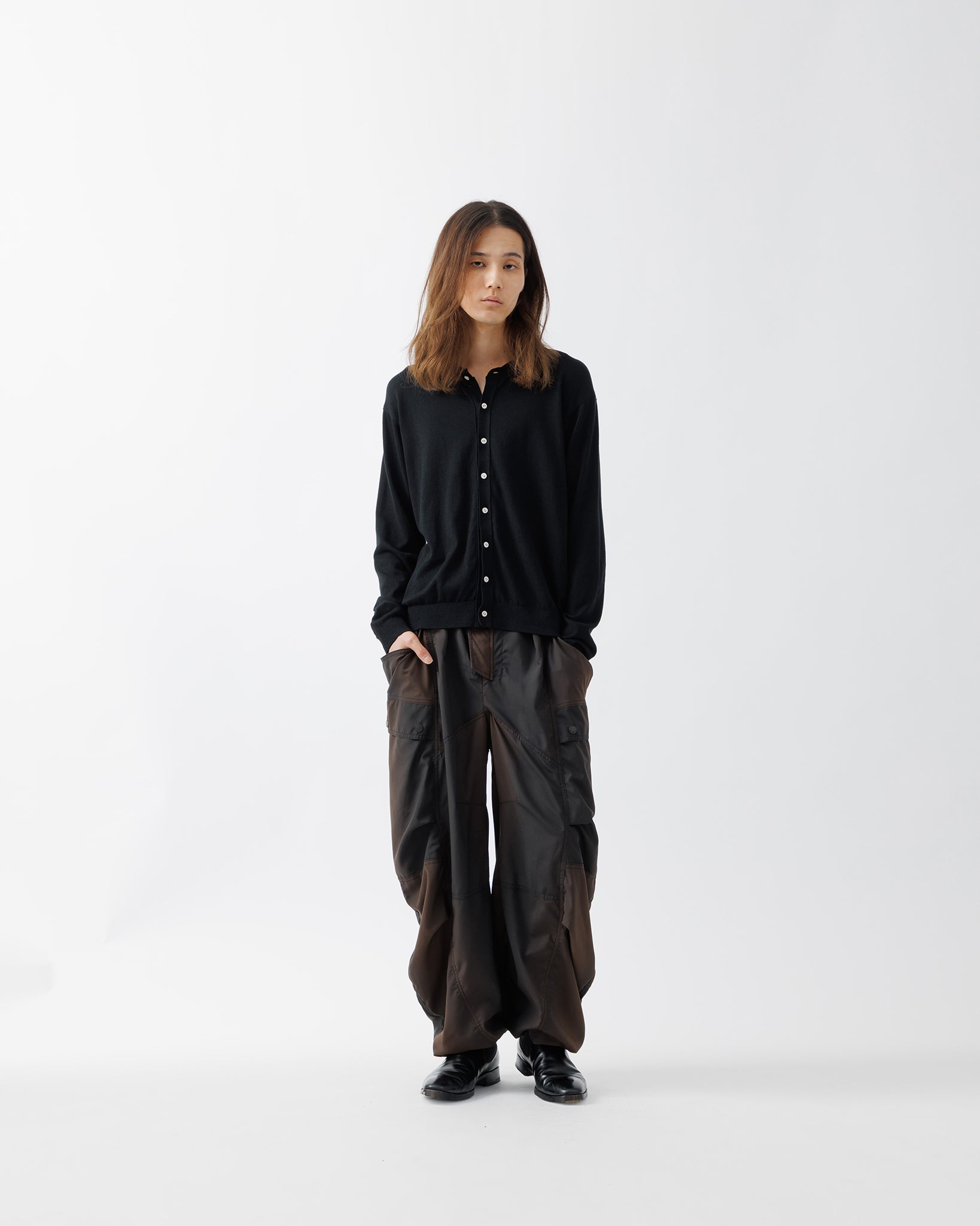 KIVULI PRINT BANANA CUTTING PANTS .15【DARK BROWN】