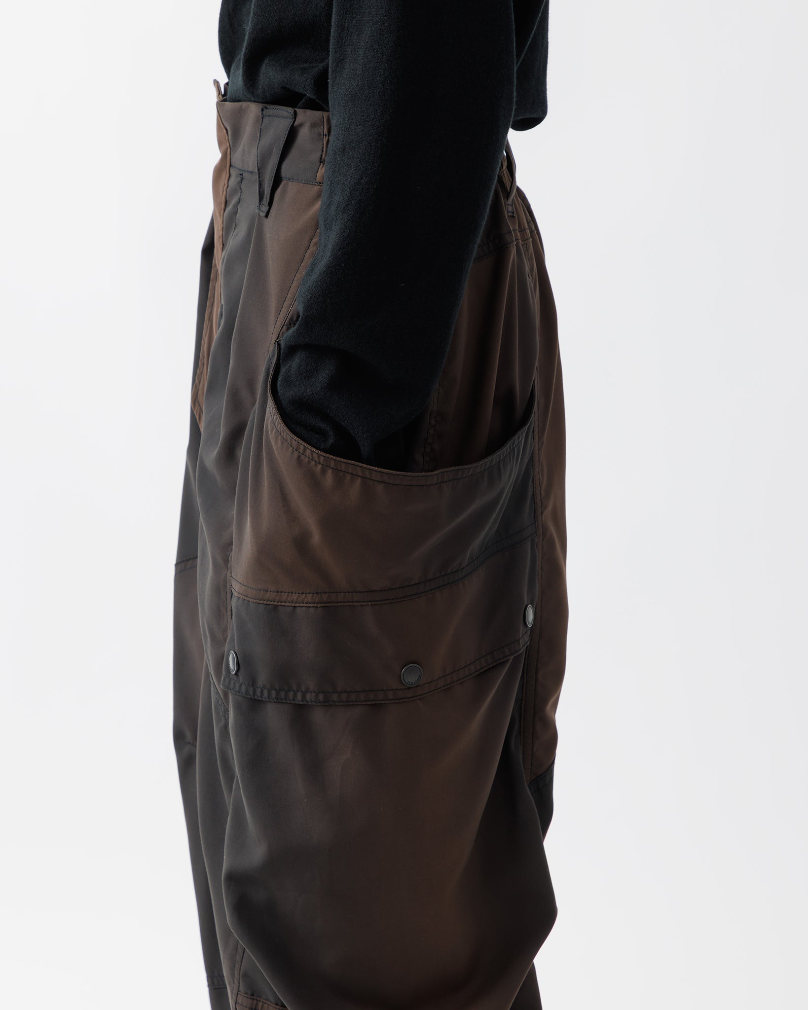 KIVULI PRINT BANANA CUTTING PANTS .15【DARK BROWN】