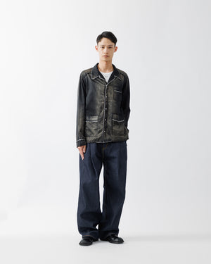 RUSTY SATIN PAJAMA SHIRT .15【BLACK】 – SUBLATIONS