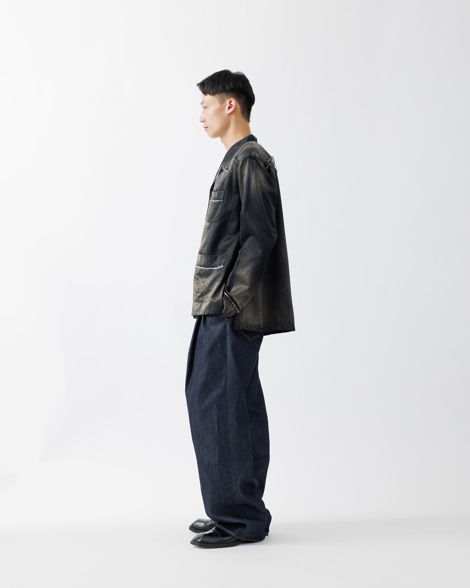 RUSTY SATIN PAJAMA SHIRT .15【BLACK】 – SUBLATIONS