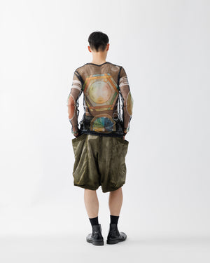 RUSTY SATIN GARDEN SHORT PANTS .15【OLIVE】 – SUBLATIONS