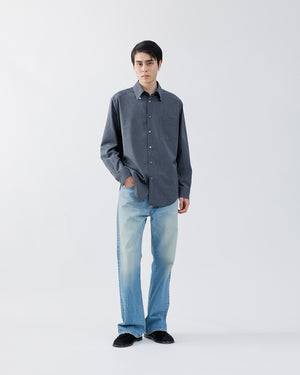 REGULAR FIT TAB COLLAR SHIRT【GRAY ST】 – SUBLATIONS