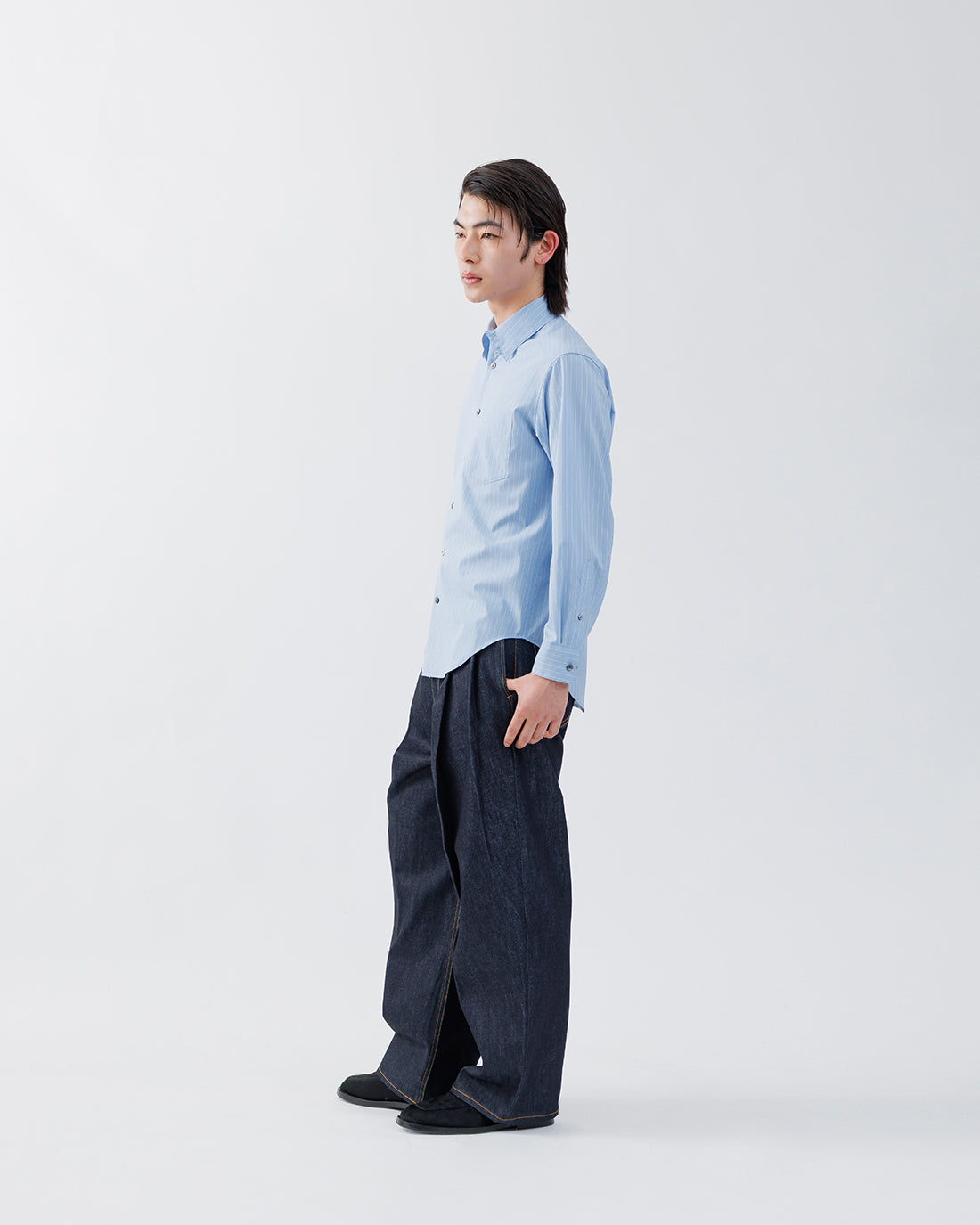 2TUCK WIDE DENIM PANTS -ENTASIS Mk-Ⅲ-【RIGID INDIGO】 – SUBLATIONS