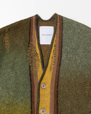 KASURI JACQUARD COMPACT CARDIGAN .10 [IVY GREEN]