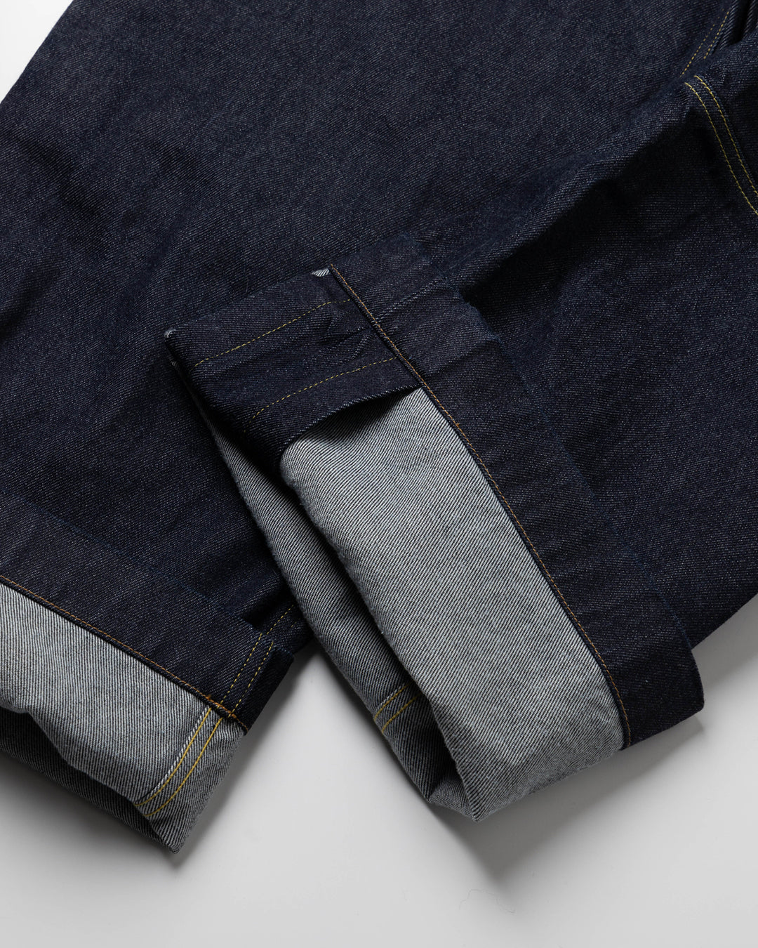 WIDE SEAM DENIM BAGGY PANTS .09【DRY WASH】