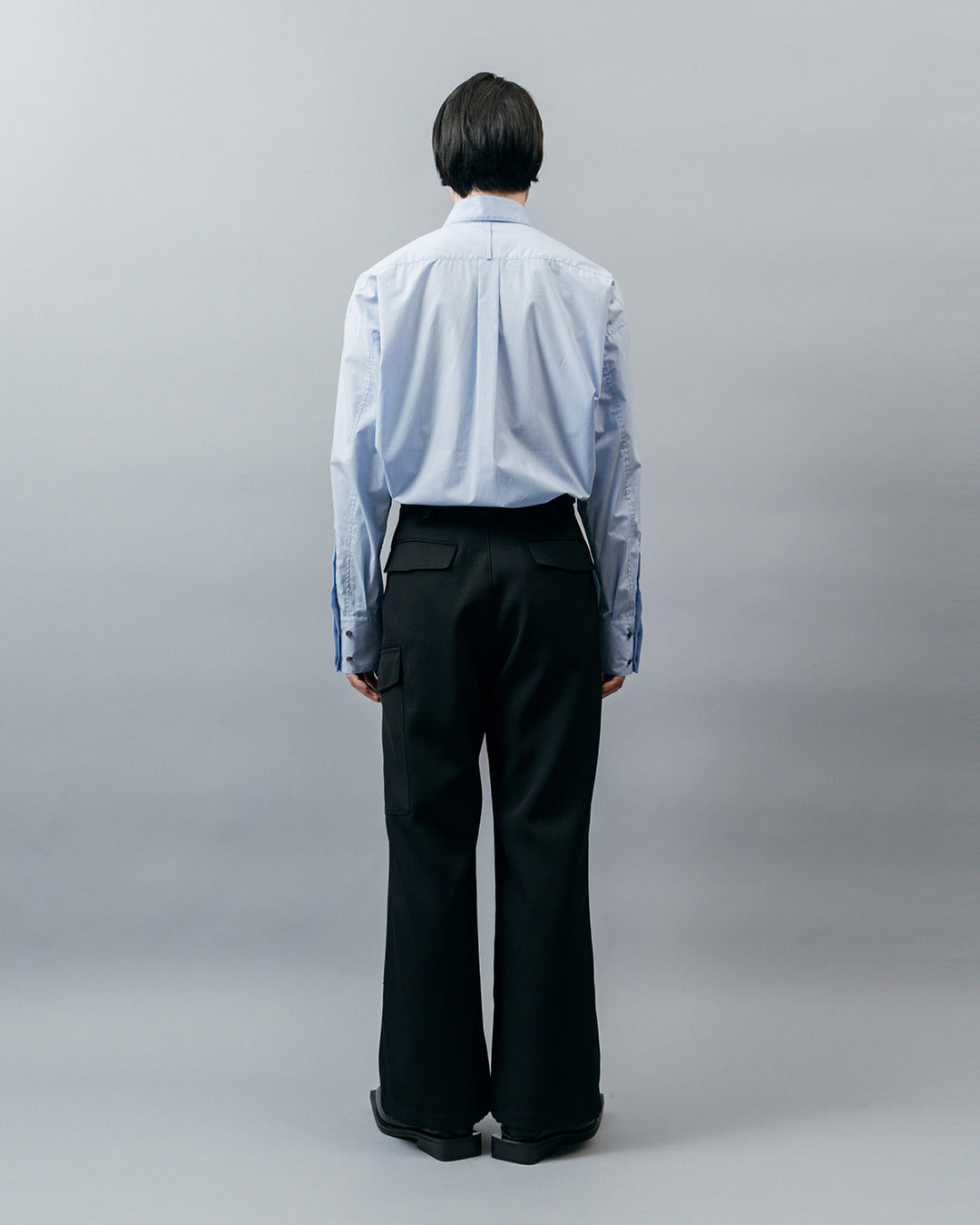 HEAVY WOOL GABARDINE GURKHA CARGO PANTS【BLACK】 – SUBLATIONS HEAVY WOOL GABARDINE GURKHA CARGO PANTS【BLACK】 – SUBLATIONS