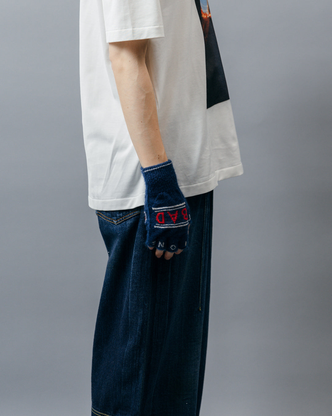 SGSB REVERSIBLE FINGERLESS GLOVES .10【NAVY】