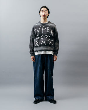 SGSB EMBROIDERY KASURI PO KNIT .10【ASH BLACK】