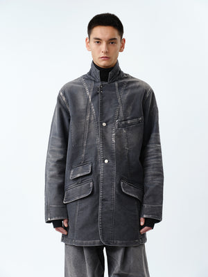 MOLESKINE PRISONER COVERALL JACKET .12【BLACK】