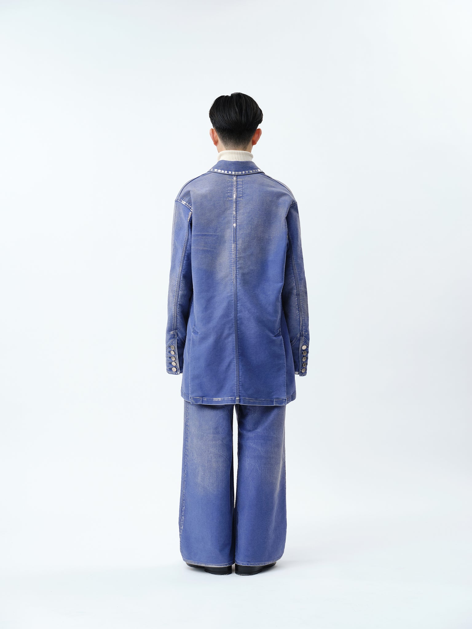 MOLESKINE 2TUCK WIDE BAGGY PANTS .12【CLASSIC BLUE】