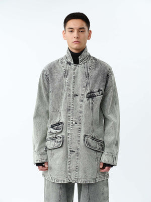 DENIM PRISONER COVERALL JACKET .12【LUNA WHITE】