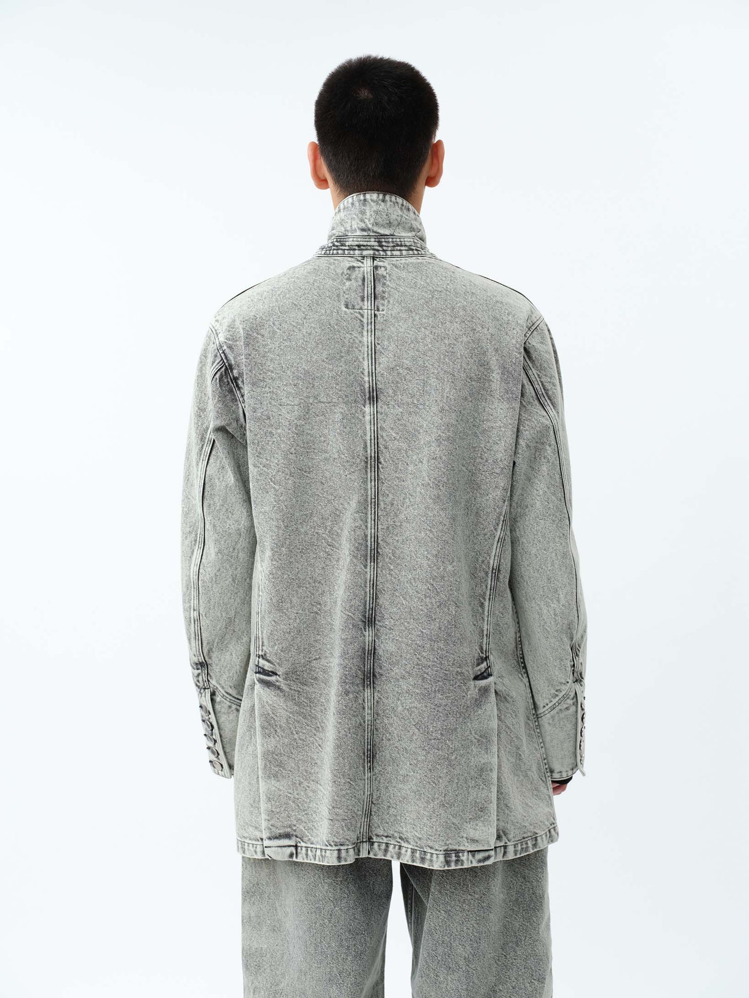 DENIM PRISONER COVERALL JACKET .12【LUNA WHITE】