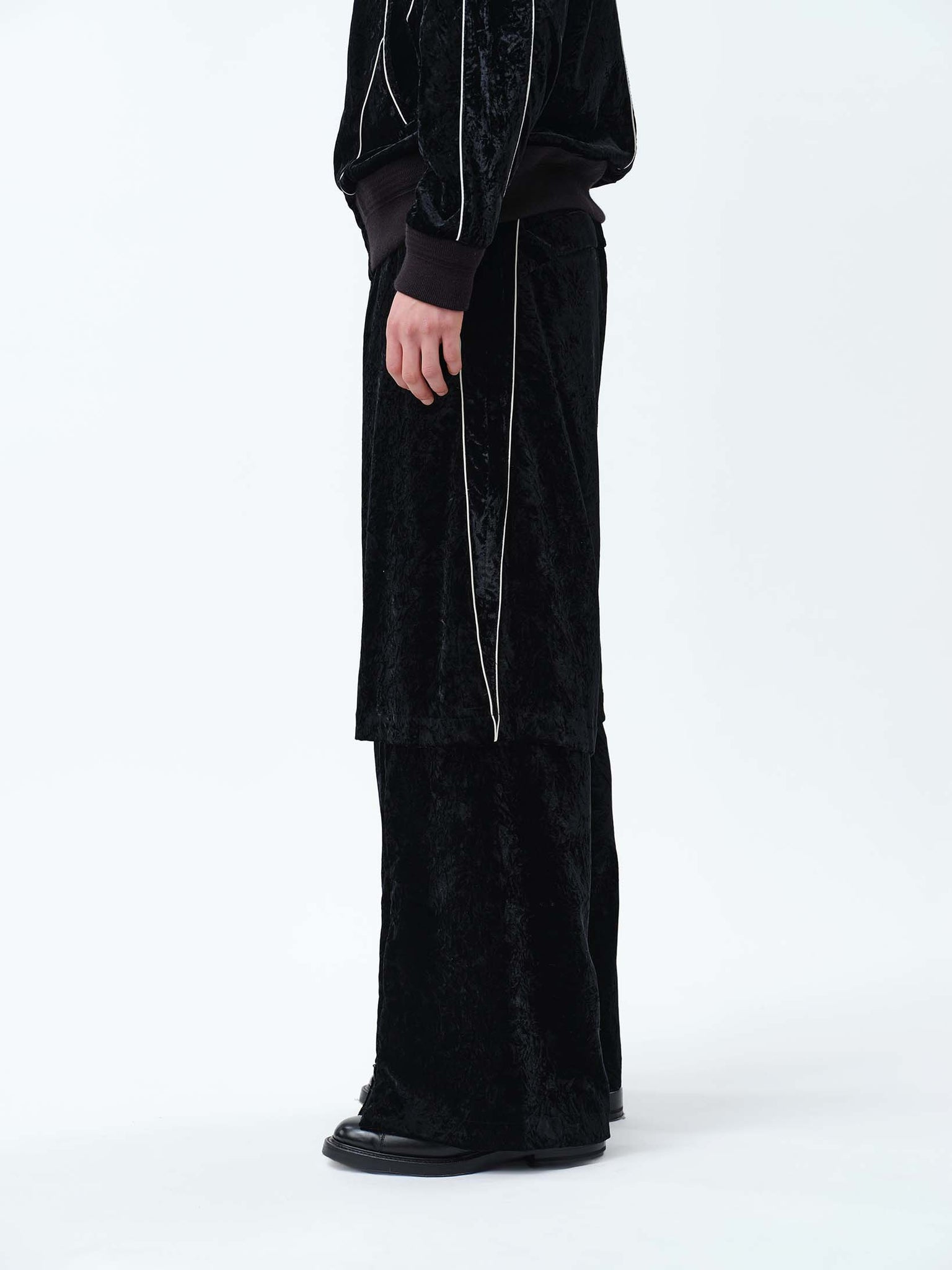 VELVET TRANSFORM EASY TRACK PANTS .12【BLACK】