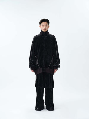 VELVET TRACK OVER JACKET .12【BLACK】