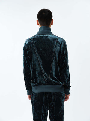 VELVET TRACK REGULAR FIT JACKET .12【GREEN】