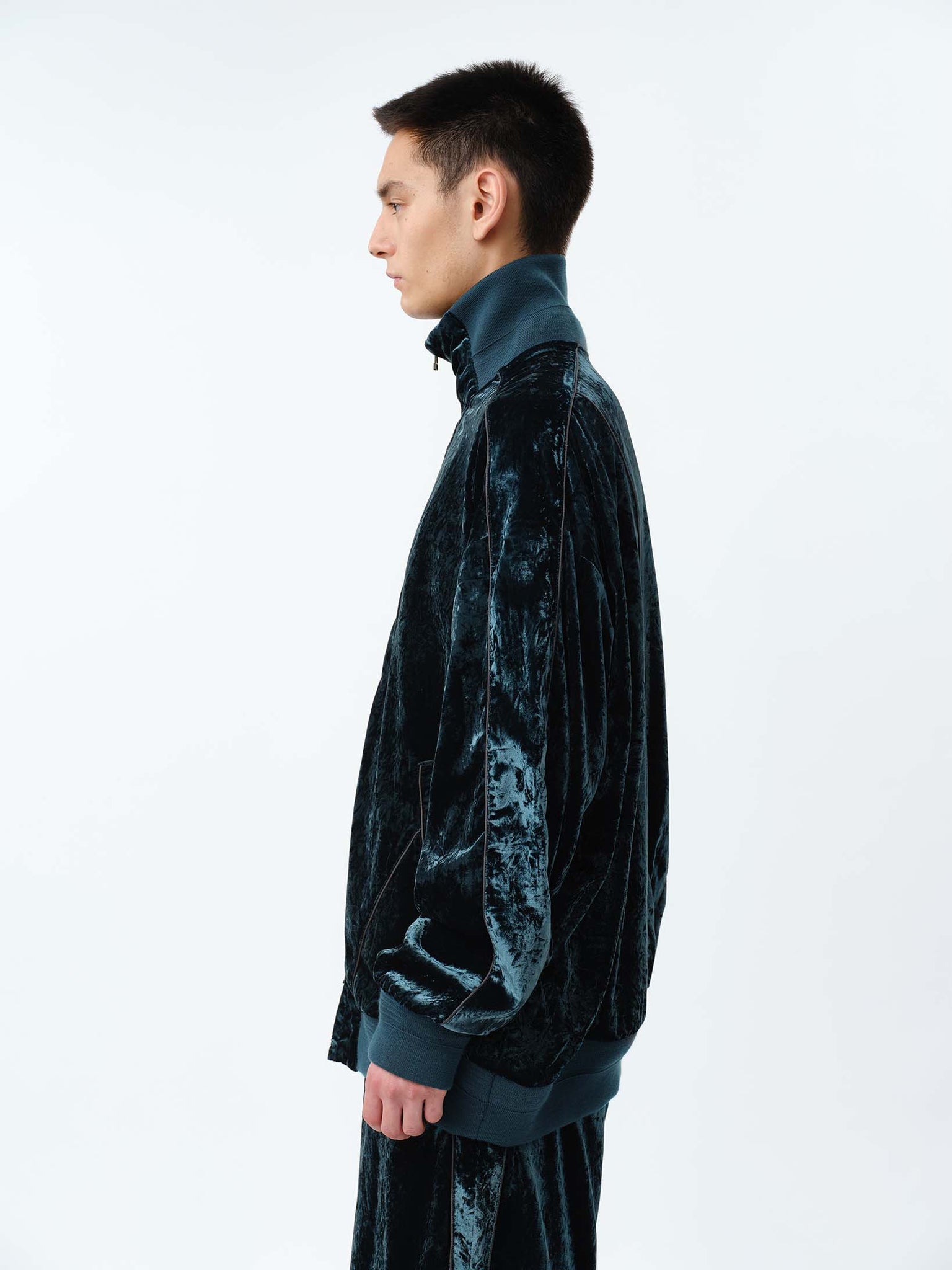 VELVET TRACK OVER JACKET .12【GREEN】