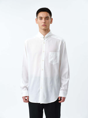 REGULAR FIT TAB COLLAR SHIRT .12【OFF WHITE】