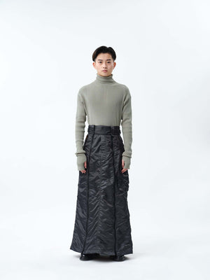 PILOT GURKHA LONG SKIRT .12【SMOKE GREY】