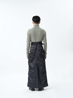 PILOT GURKHA LONG SKIRT .12【SMOKE GREY】