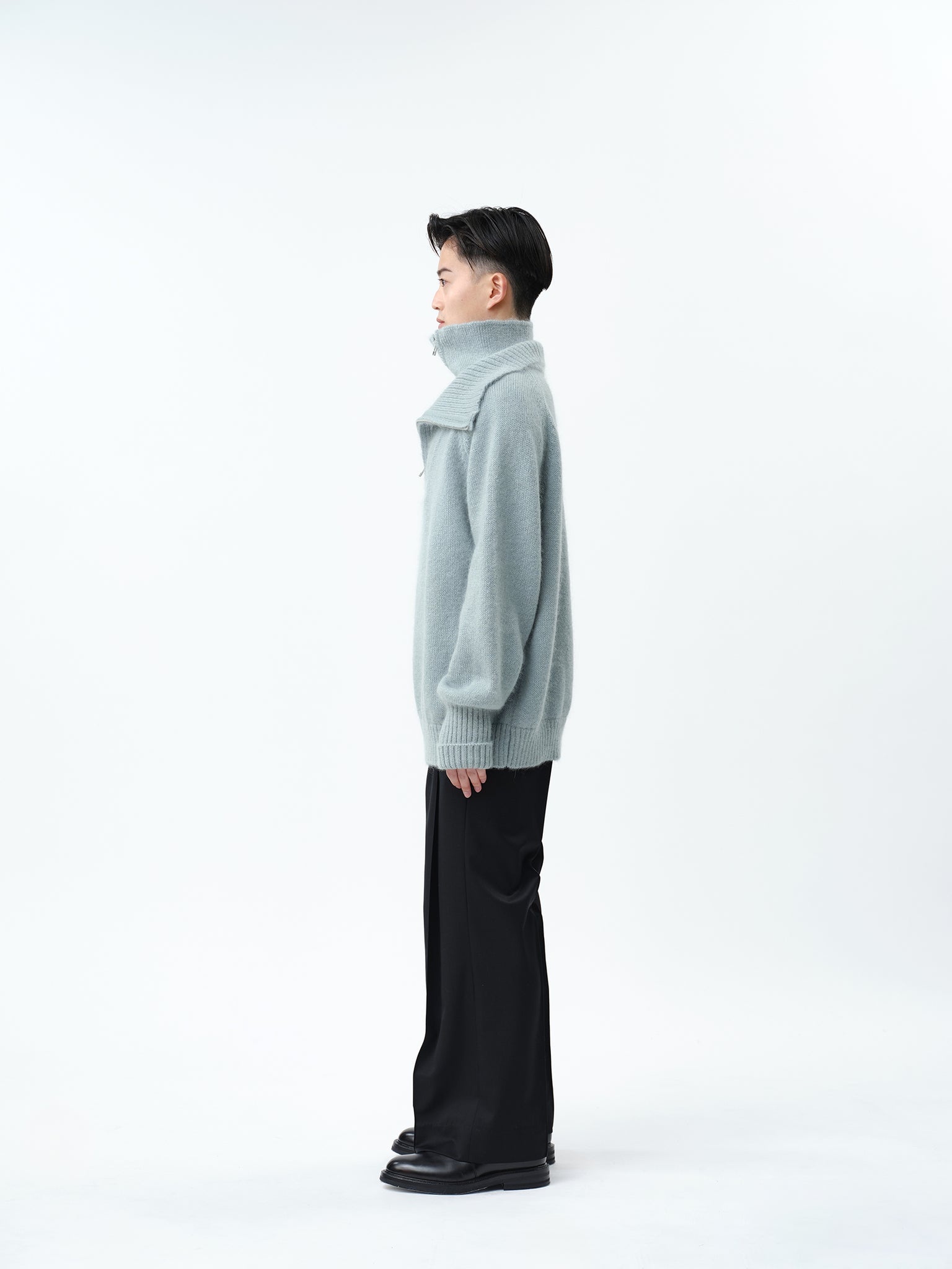 MOHAIR DOUBLE HIGH NECK P/O KNIT .12【L.BLUE】 – SUBLATIONS MOHAIR DOUBLE HIGH NECK P/O KNIT .12【L.BLUE】 – SUBLATIONS