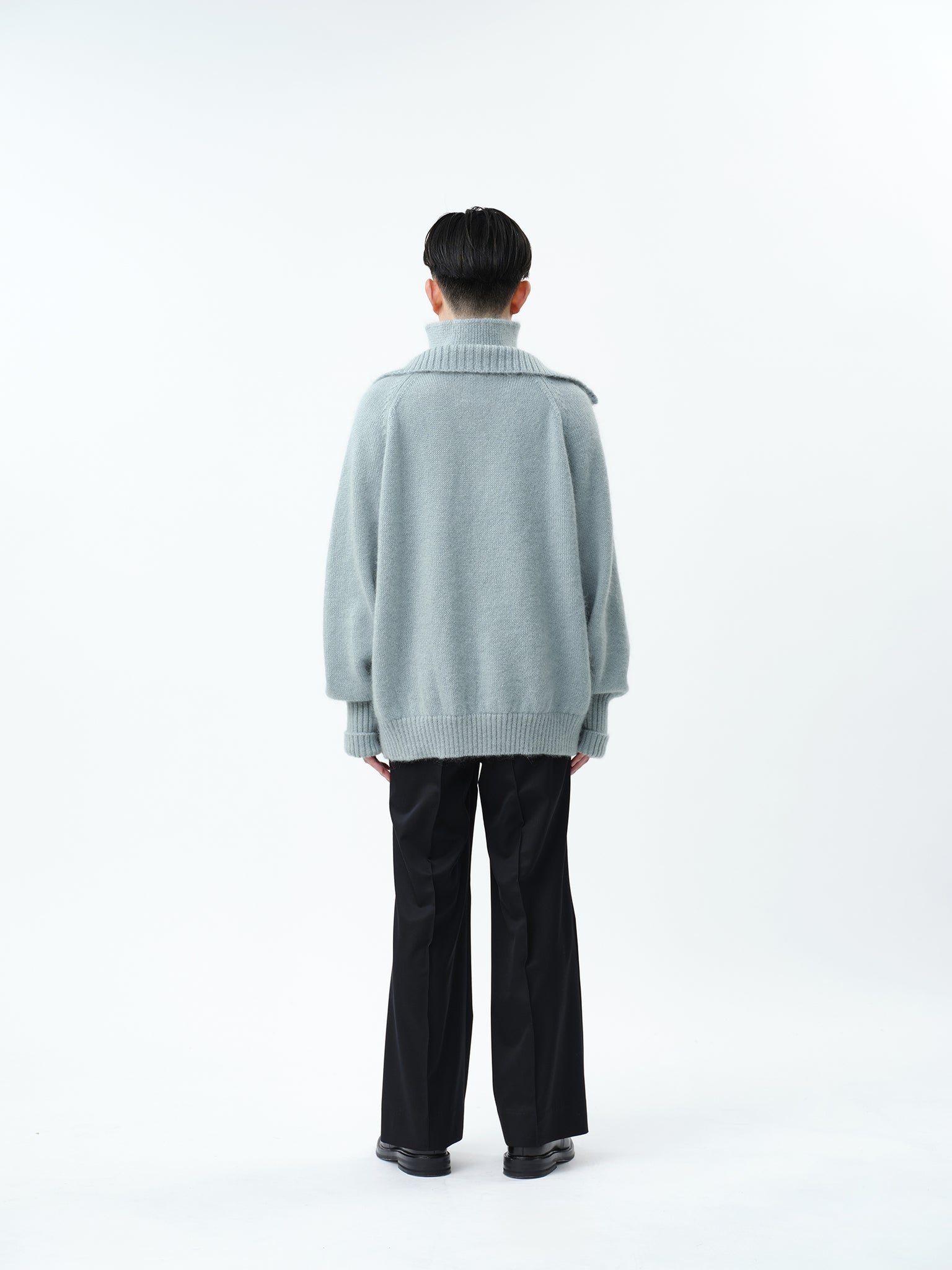 MOHAIR DOUBLE HIGH NECK P/O KNIT .12【L.BLUE】 – SUBLATIONS MOHAIR DOUBLE HIGH NECK P/O KNIT .12【L.BLUE】 – SUBLATIONS