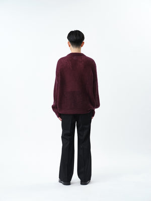 MOHAIR LOW GAUGE P/O KNIT .12【BOURDEAUX】