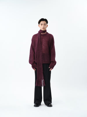 MOHAIR LOW GAUGE P/O KNIT .12【BOURDEAUX】