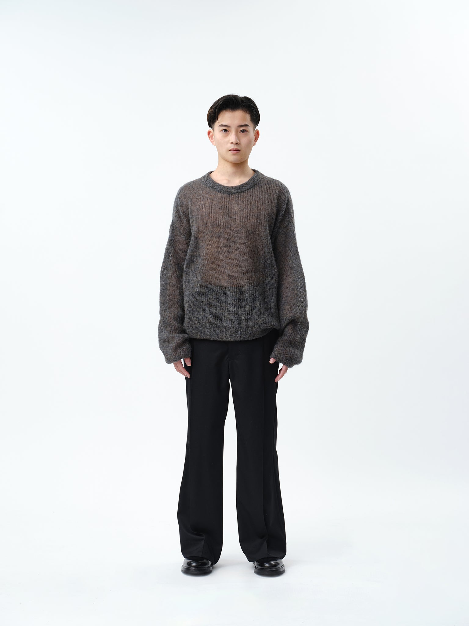 MOHAIR LOW GAUGE P/O KNIT .12【CHARCOAL】