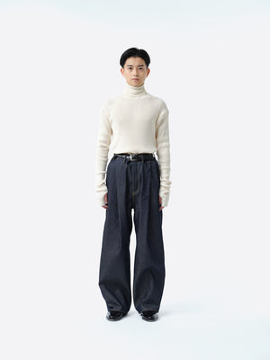 2TUCK WIDE DENIM PANTS -ENTASIS Mk-Ⅱ- .10【RIGID INDIGO】