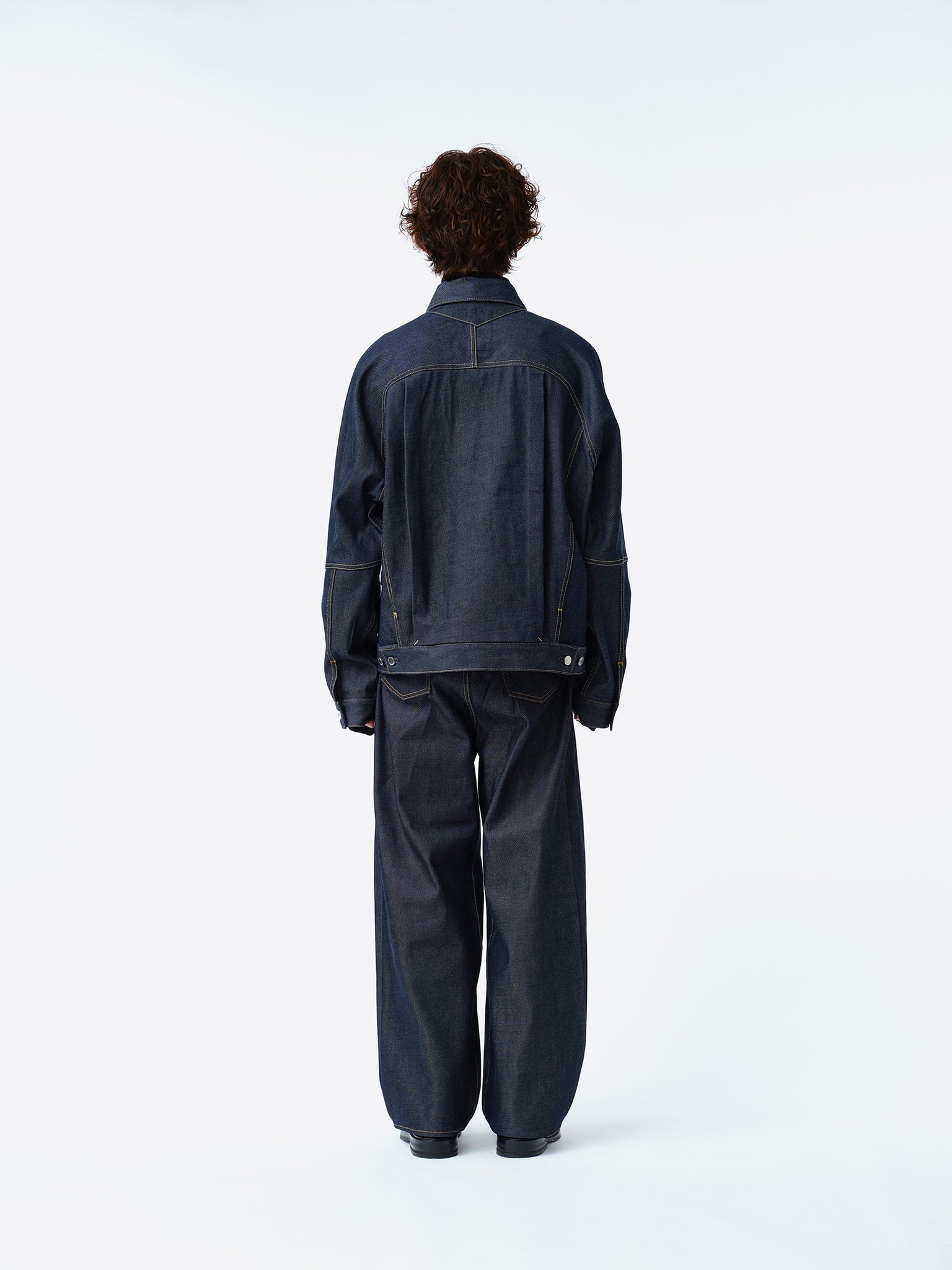 2TUCK WIDE DENIM PANTS -ENTASIS Mk-Ⅱ-【RIGID INDIGO】