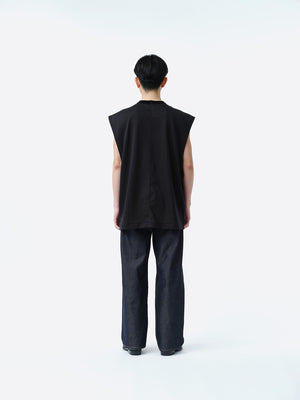 LOGO SLEEVELESS CUT-SEW .11 【BLACK】