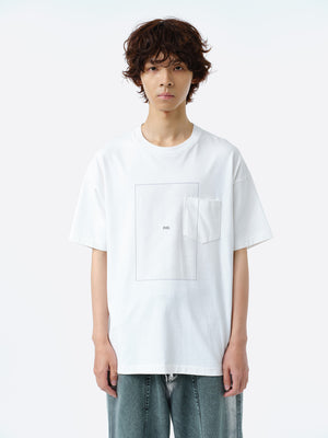 PIXEL GRID T-SHIRT .11 【WHITE】