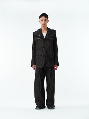 GARMENT DYED TACTICAL JACKET .13【ASH BLACK】