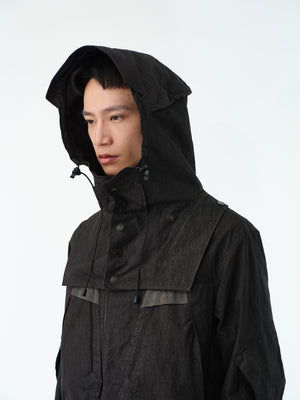 GARMENT DYED TACTICAL JACKET .13【ASH BLACK】