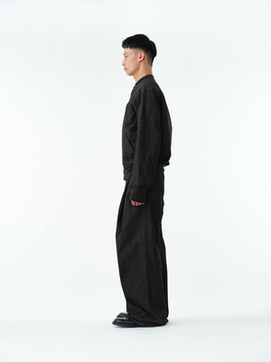 GARMENT DYED ADJUSTABLE MA-1 .13【ASH BLACK】