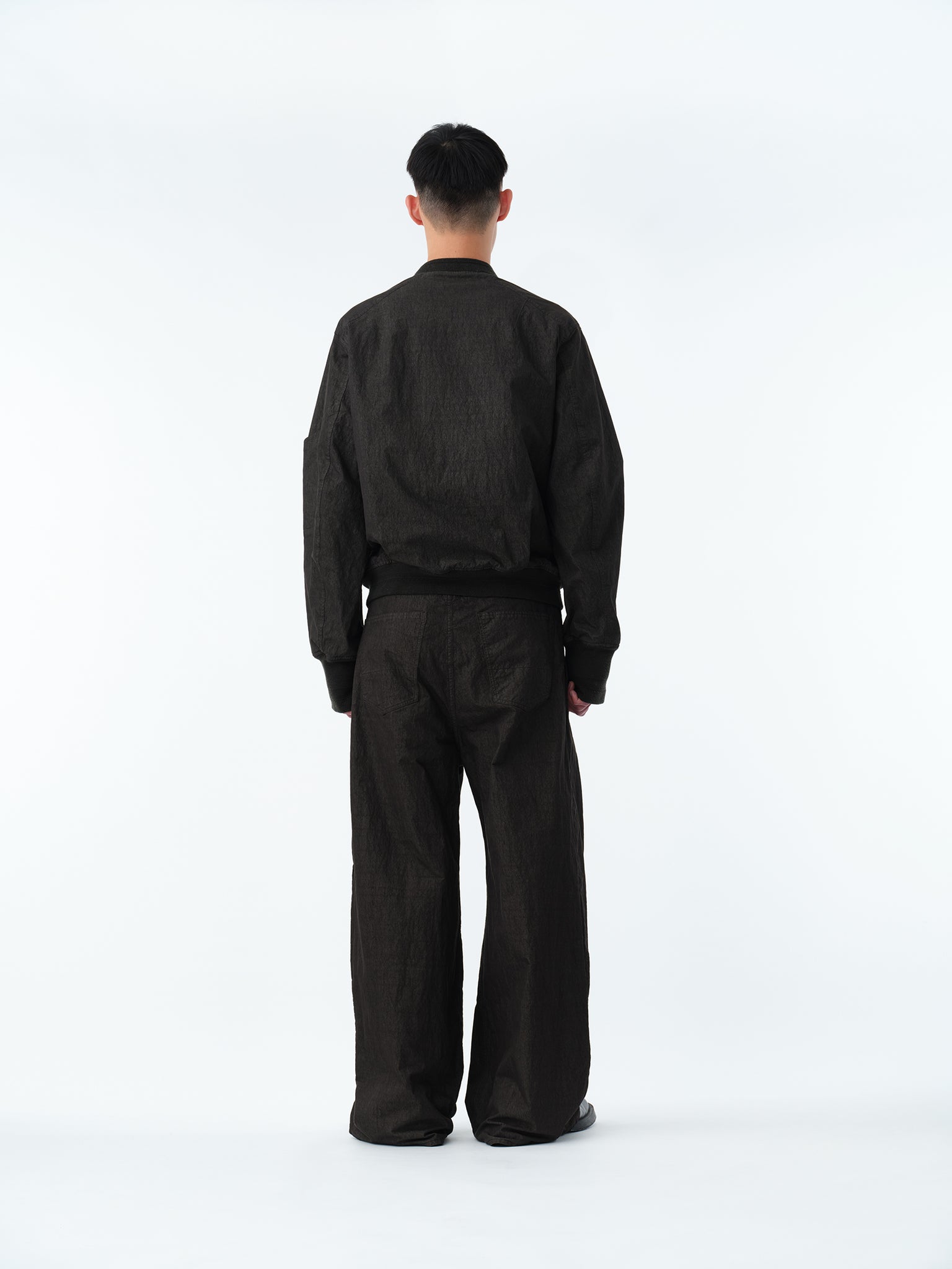 GARMENT DYED ADJUSTABLE MA-1 .13【ASH BLACK】