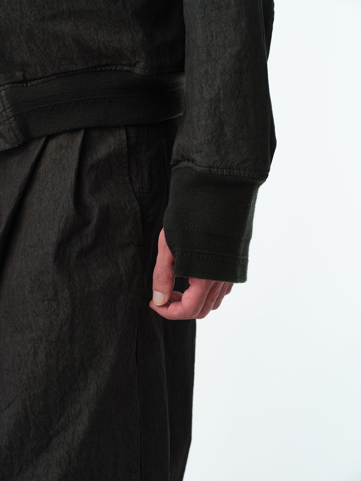 GARMENT DYED ADJUSTABLE MA-1 .13【ASH BLACK】