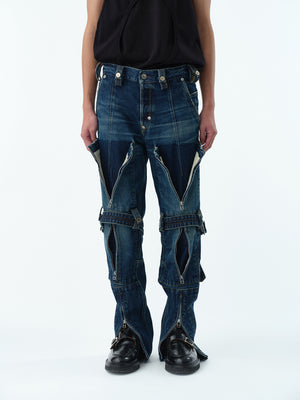 BONDAGE DENIM PANTS .13【USED INDIGO】