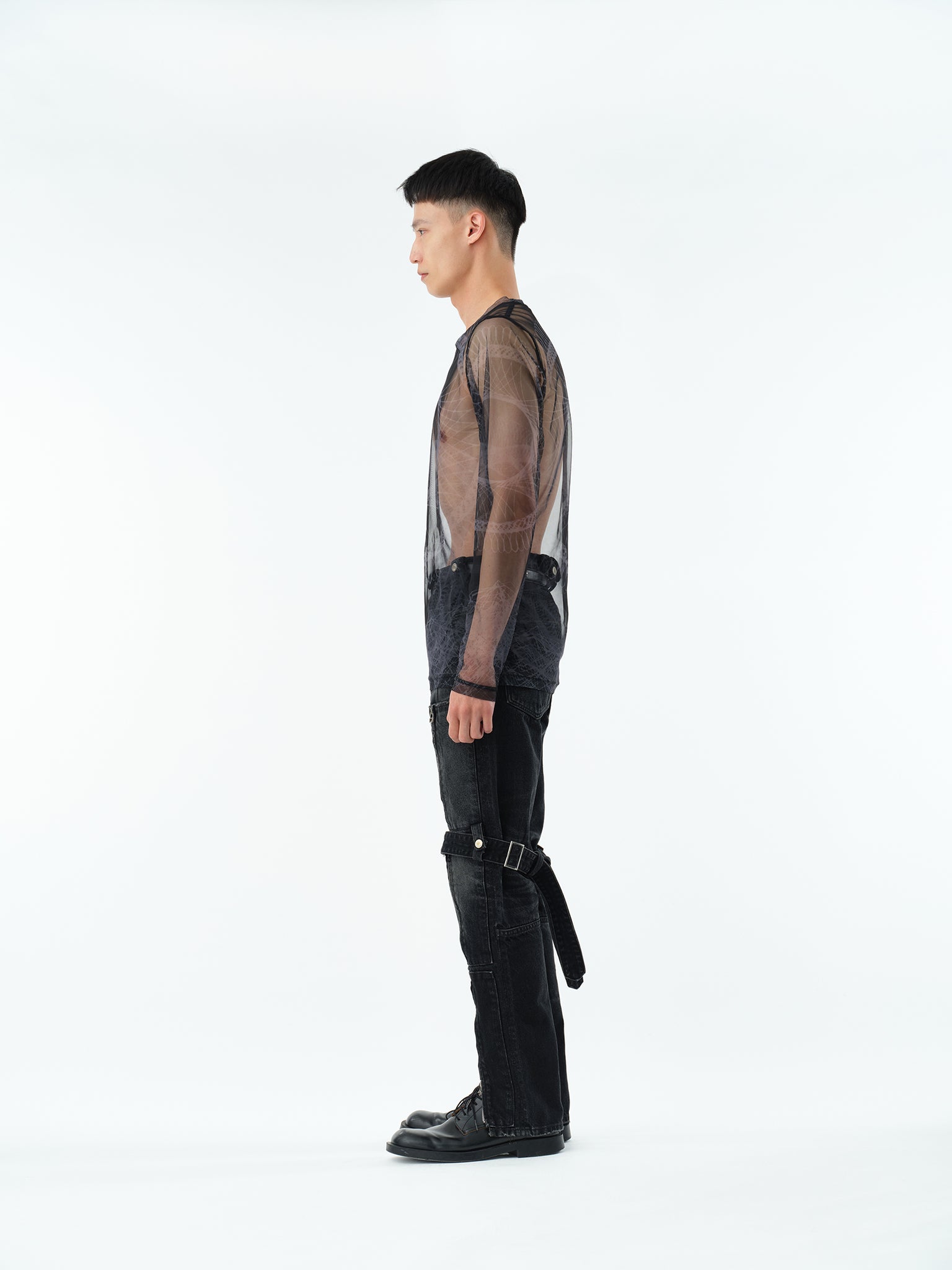 BONDAGE DENIM PANTS .13【USED BLACK】