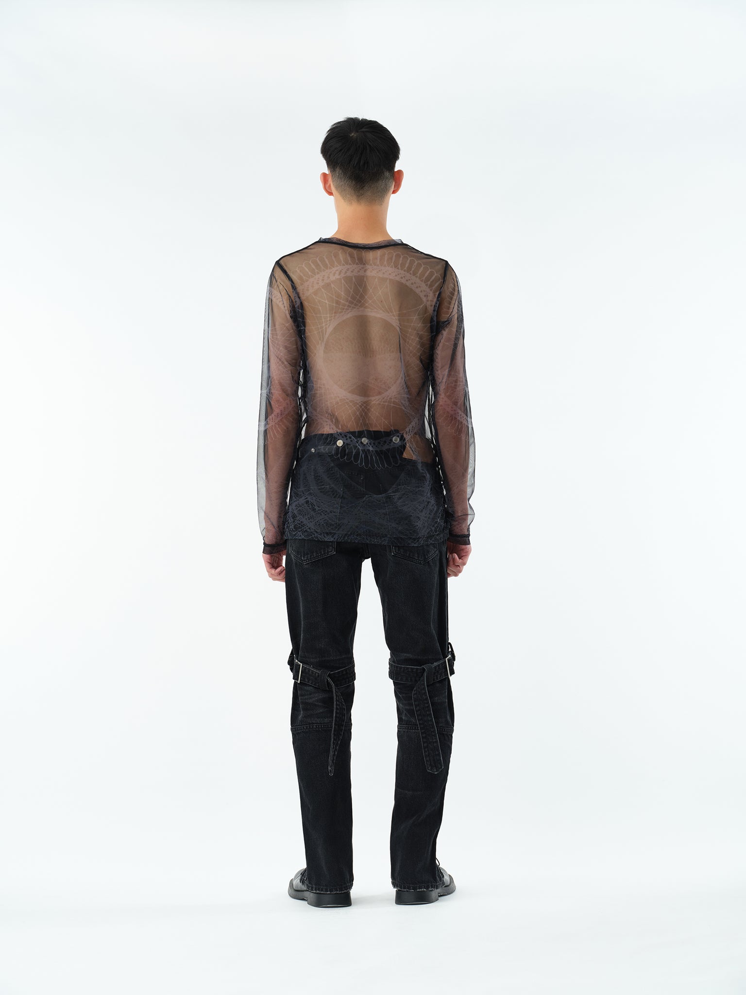 BONDAGE DENIM PANTS .13【USED BLACK】