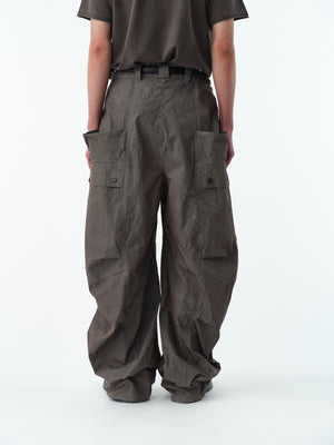 GARMENT DYED BANANA CUTTING PANTS .13【IRON BROWN】