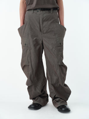 GARMENT DYED BANANA CUTTING PANTS .13【IRON BROWN】