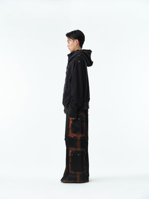 RUSTY SATIN TRANSFORM CARGO PANTS .13 [RUSTY BLACK]