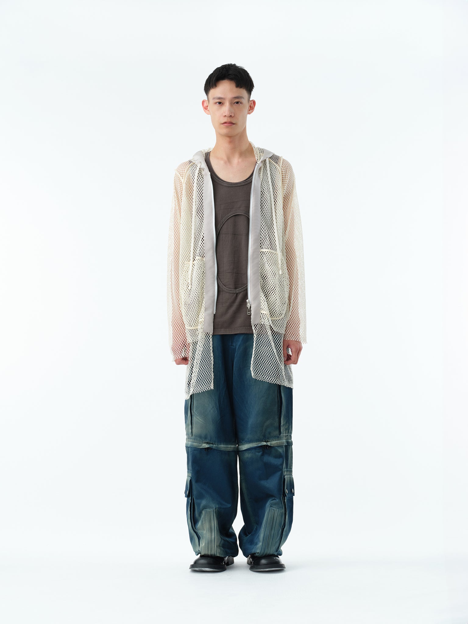 RUSTY SATIN TRANSFORM CARGO PANTS .13 [RUSTY BLUE]