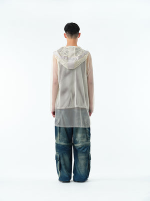 RUSTY SATIN TRANSFORM CARGO PANTS .13 [RUSTY BLUE]