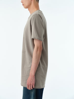 CUT-OFF FADE T-SHIRT .13【SAND GREGE -GEOMETRIC-】