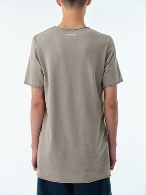 CUT-OFF FADE T-SHIRT .13【SAND GREGE -GEOMETRIC-】