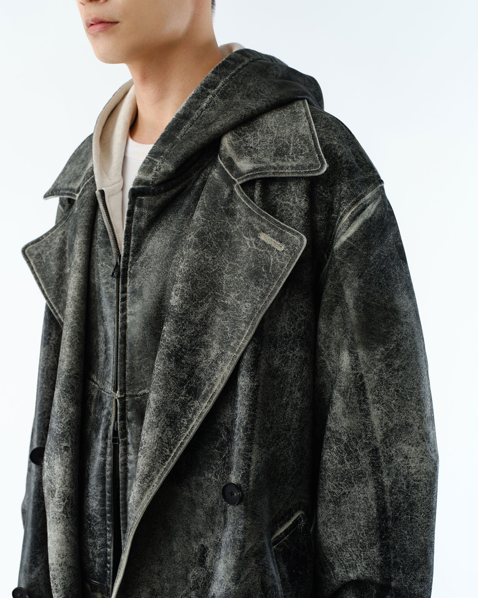 CRACKING COATED ULSTER COAT .14【WHITE BASE】 – SUBLATIONS