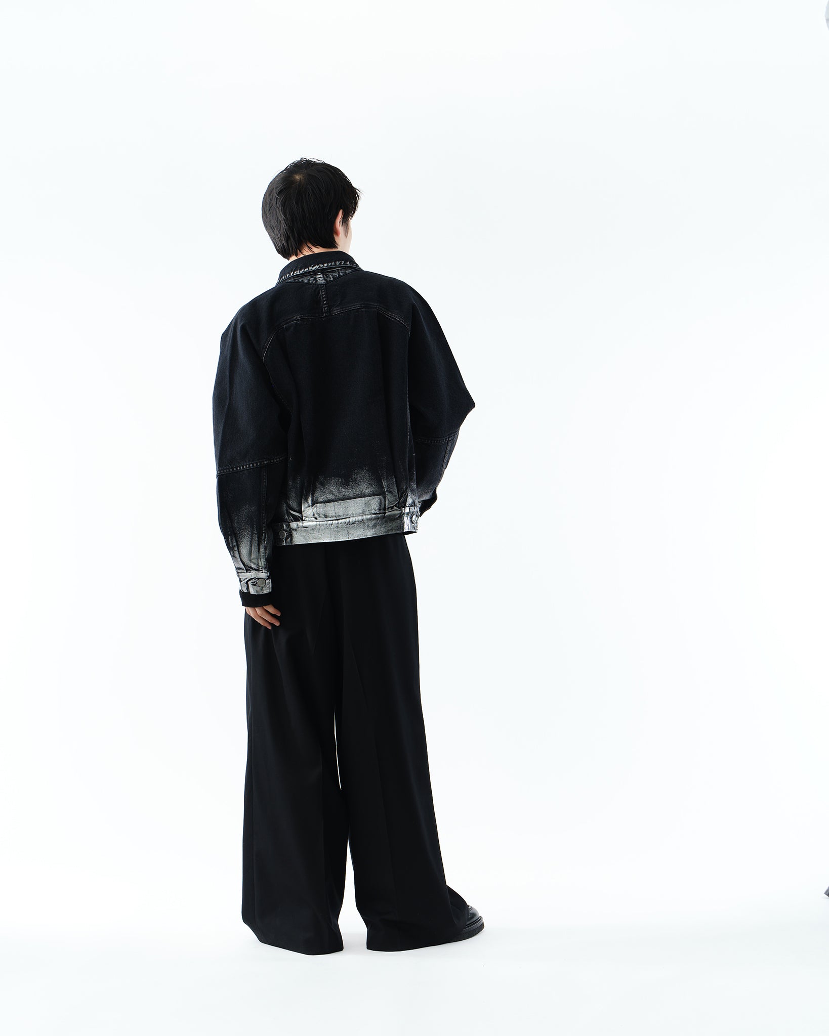 DENIM JACKET -TYRANT Mk-Ⅱ-【FOILED WASH BLACK】